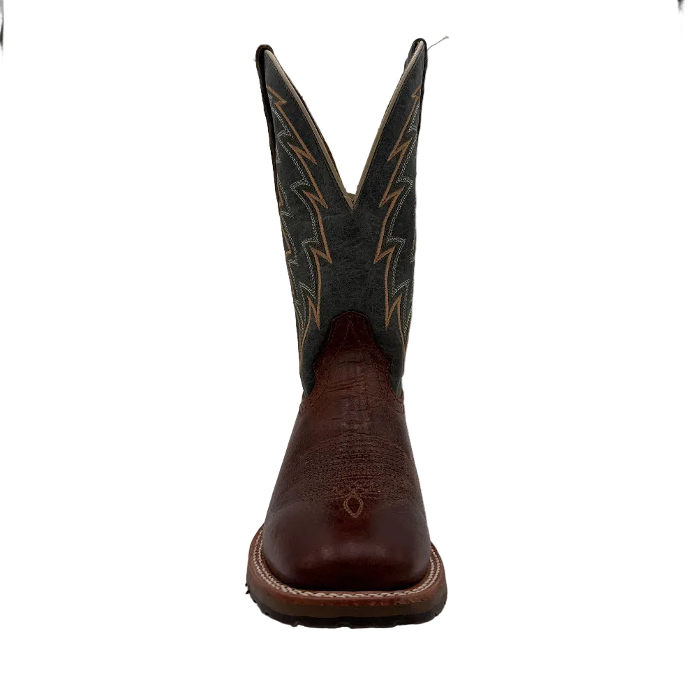 Double H Men’s 12" Wide Square Toe Flame-Stitched Western Work Boot DH7026