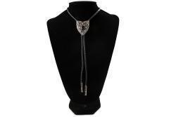 Double S Bolo Tie Arrowhead Stone 22410
