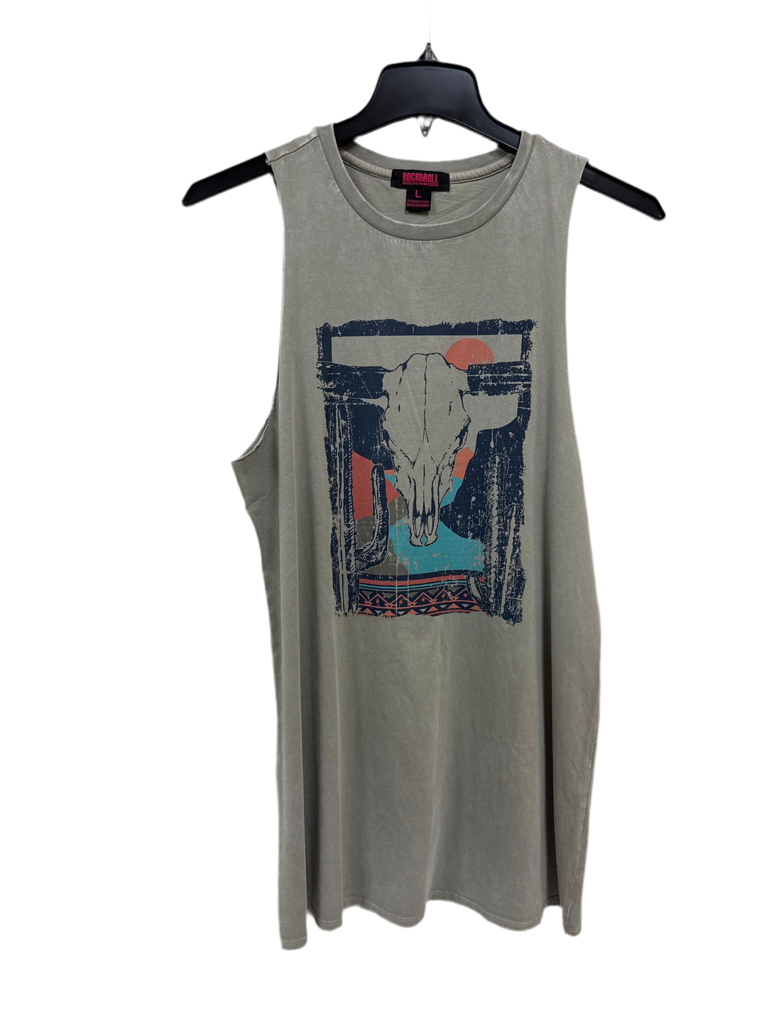 ROCK & ROLL GRAPHIC TANK DRESS