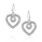 Heart of Radiance Crystal Dangle Earrings