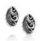 Silver Drop Feather Earrings ER6586