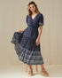 Ellendale SS Floral Border Print Maxi Dress