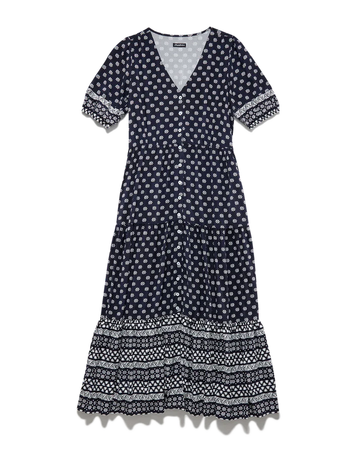 Ellendale SS Floral Border Print Maxi Dress