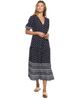 Ellendale SS Floral Border Print Maxi Dress