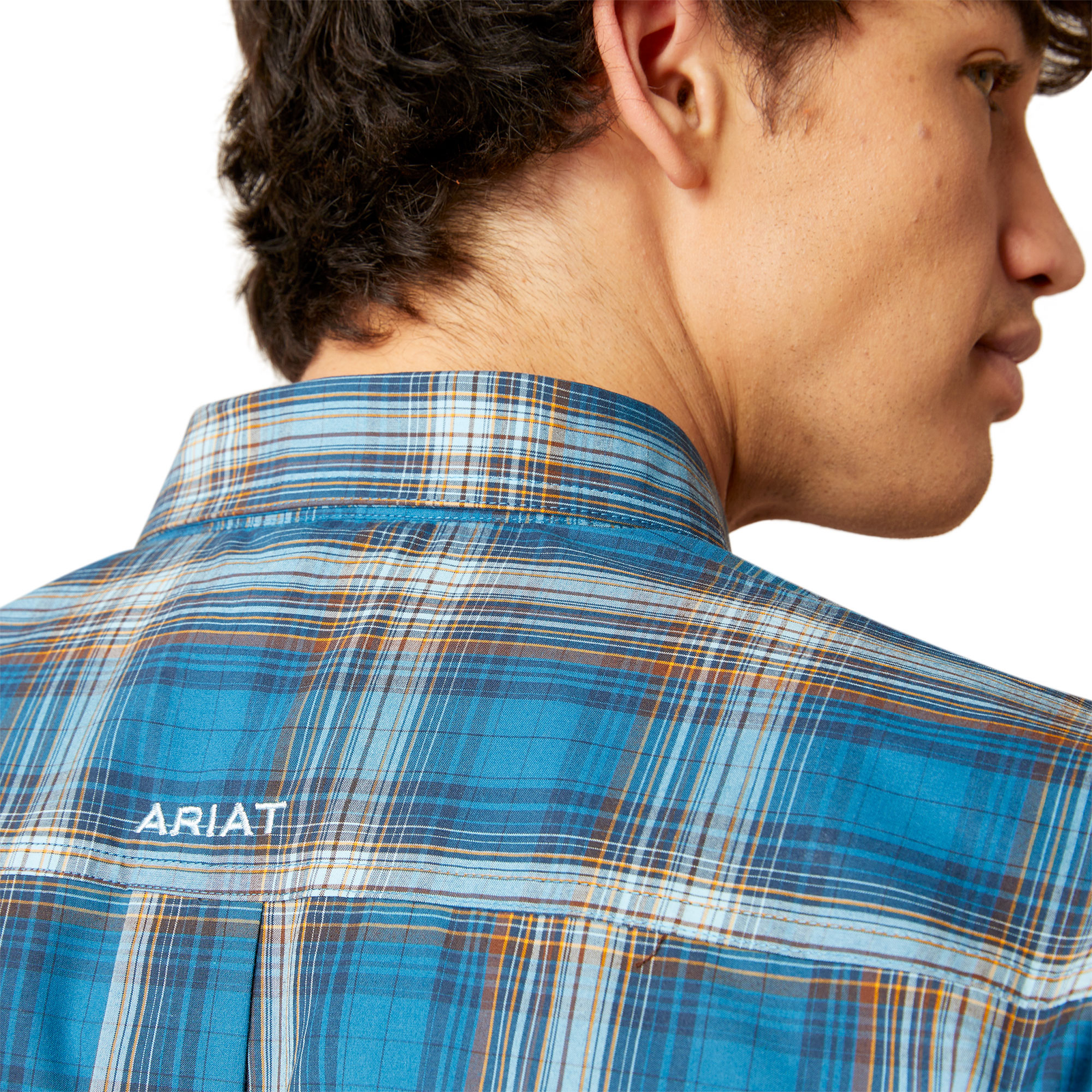 Mens Ariat Pro Geron Blue Shirt 10046525