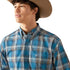 Mens Ariat Pro Geron Blue Shirt 10046525