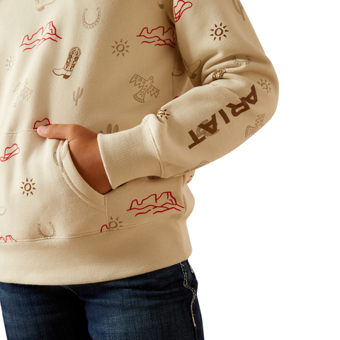 Yth Western Stamps Hoodie