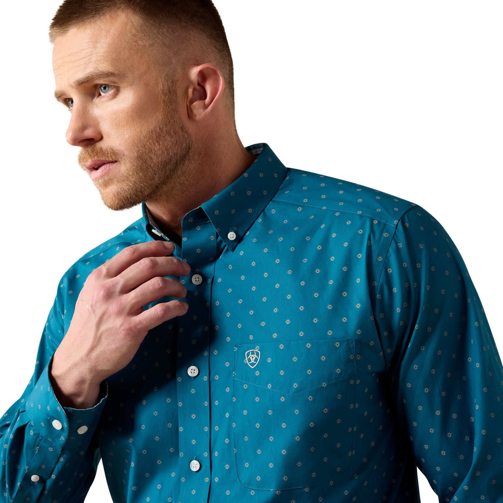 Ariat Mens Wrinkle Free Baptiste Classic Fit Shirt