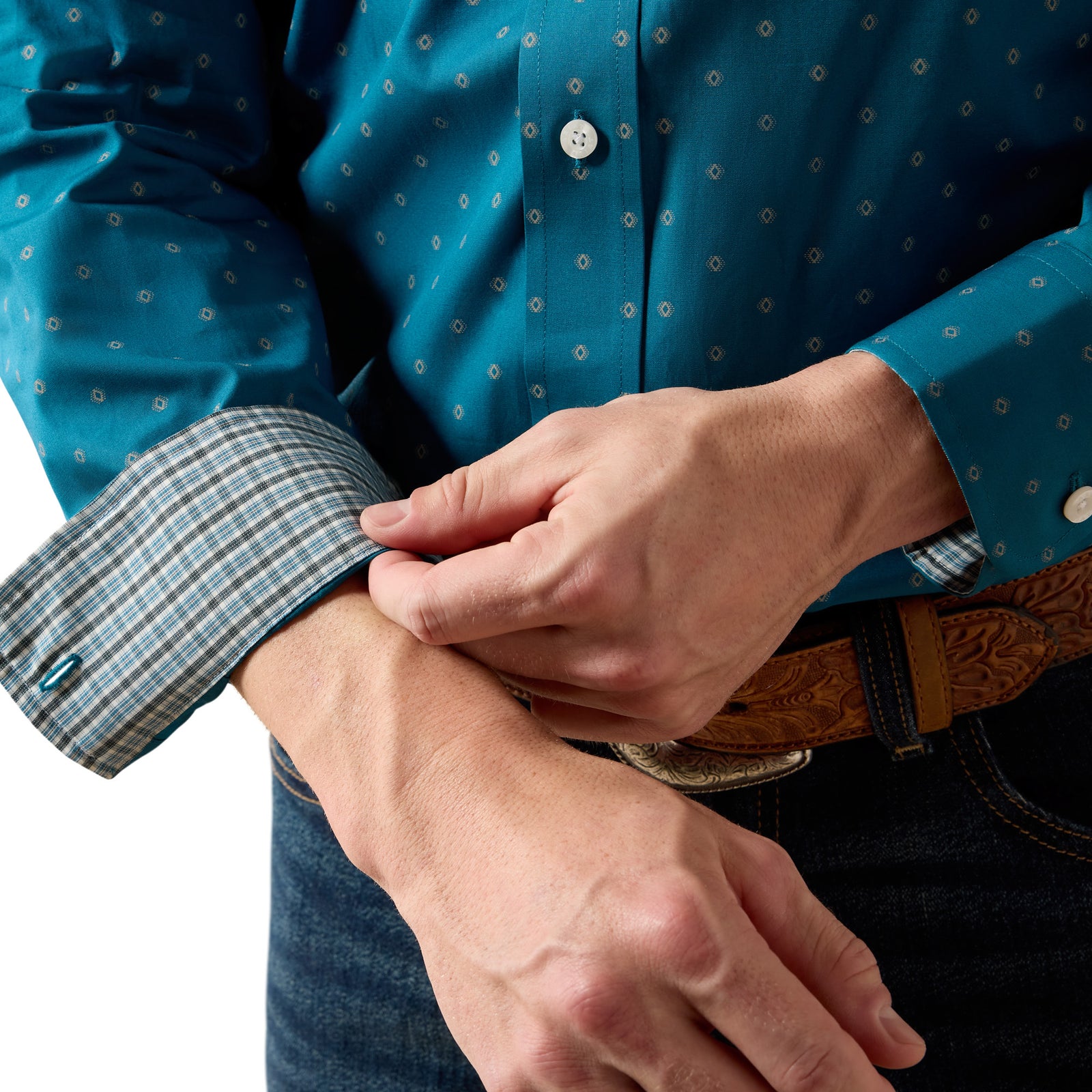 Ariat Mens Wrinkle Free Baptiste Classic Fit Shirt