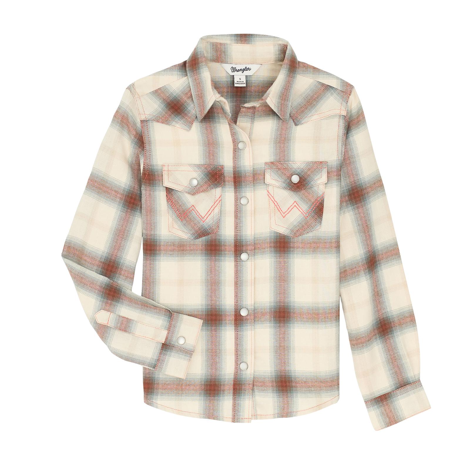 Girls Western Cream Top