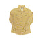 Girls Yellow western shirt with black snaps