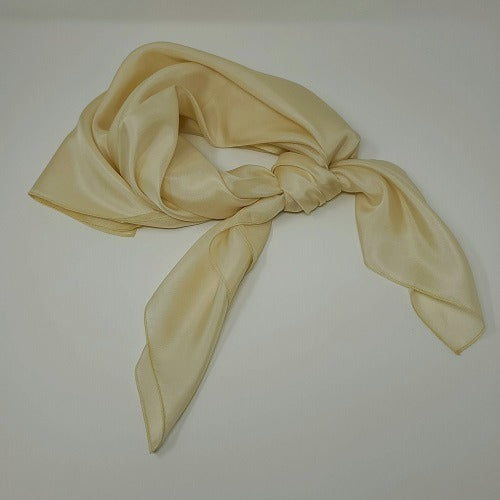 Wheat Habotai Silk Wild Rag 36x36
