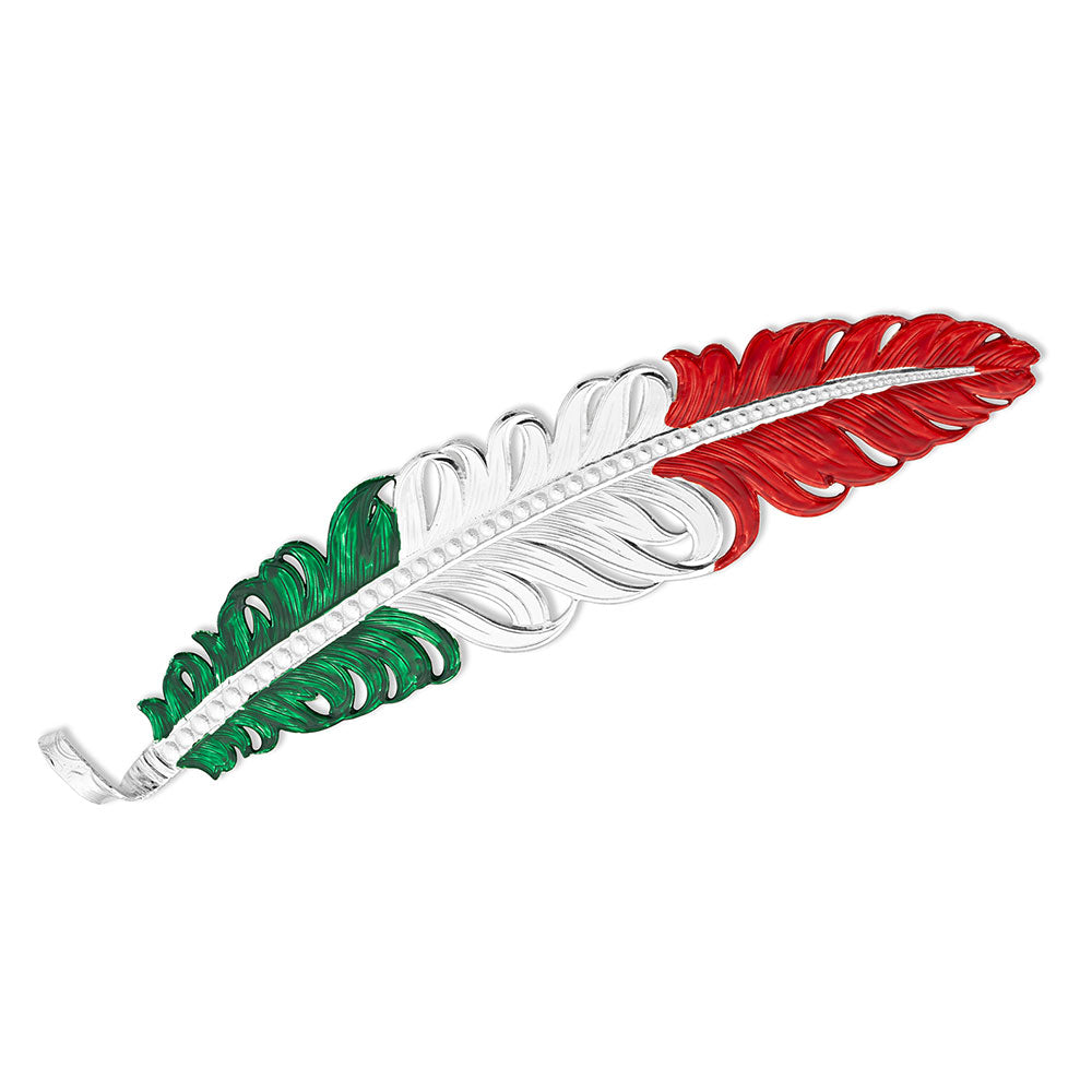 Montana Silver Smith Mex Flag Hat Feather