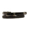 3/8 Laced Smooth Black Hat Band  0201601