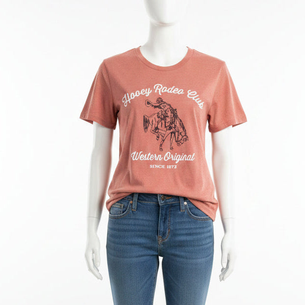 Hooey Ladies Terracotta Rodeo T-shirt HT1777TA
