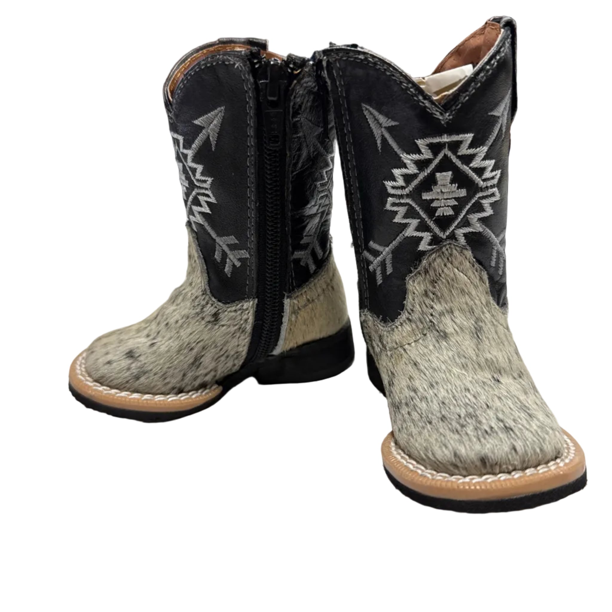 Infant Black & White Hair On Boot TMI205344