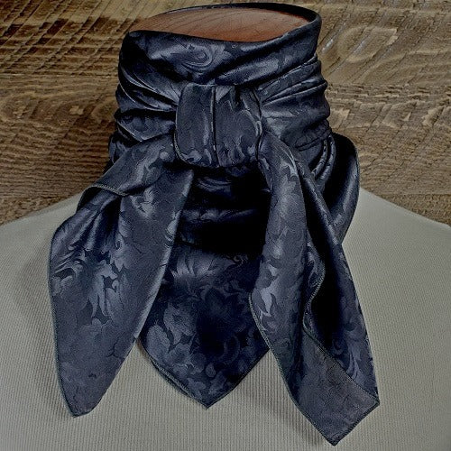 Gun Metal Jacquard Wild Rag