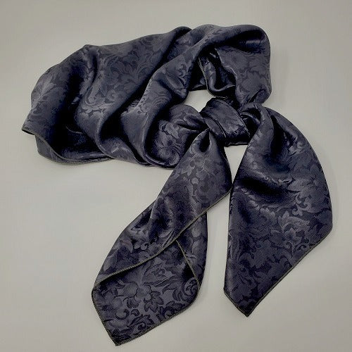 Gun Metal Jacquard Wild Rag