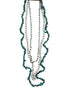 Necklace with turquoise stones and silver chain
