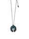 Necklace with a turquoise stone pendant 