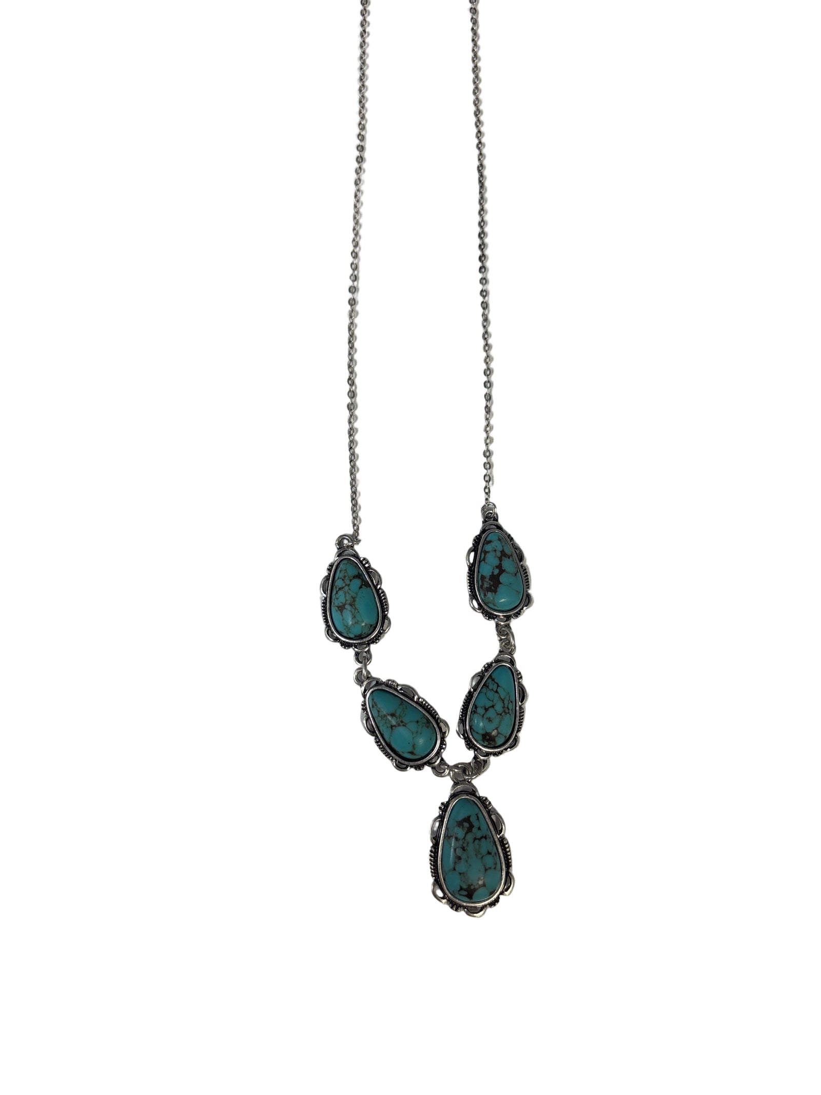Necklace with turquoise stones 