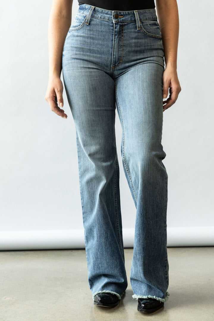 Womens High rise blue denim Kimes Oliva jeans