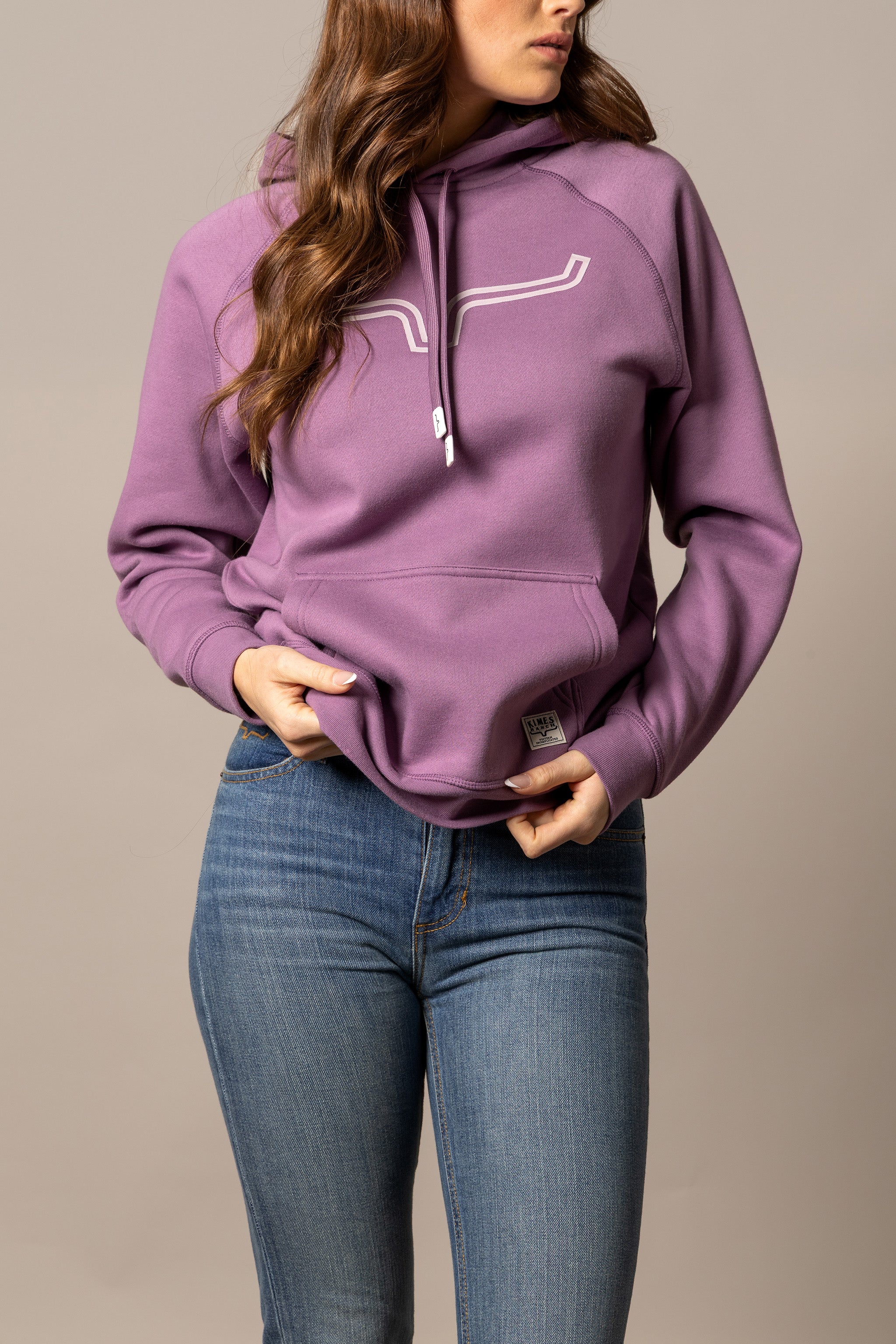 Kimes Outlier Hoodie Lilac Sweatshirt with Kimes logo