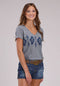 Ladies Jersey Knit V-Neck T-shirt
