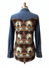 Ladies LS Denim Western Shirt