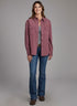 Ladies Oversized Western Shirt Jacket