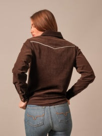 Lehi Corduroy Espresso Shirt