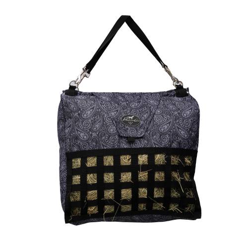 248 Black Paisley Slow Feed Hay Bag