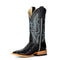 MB Wms Black Ostrich Boot M2035