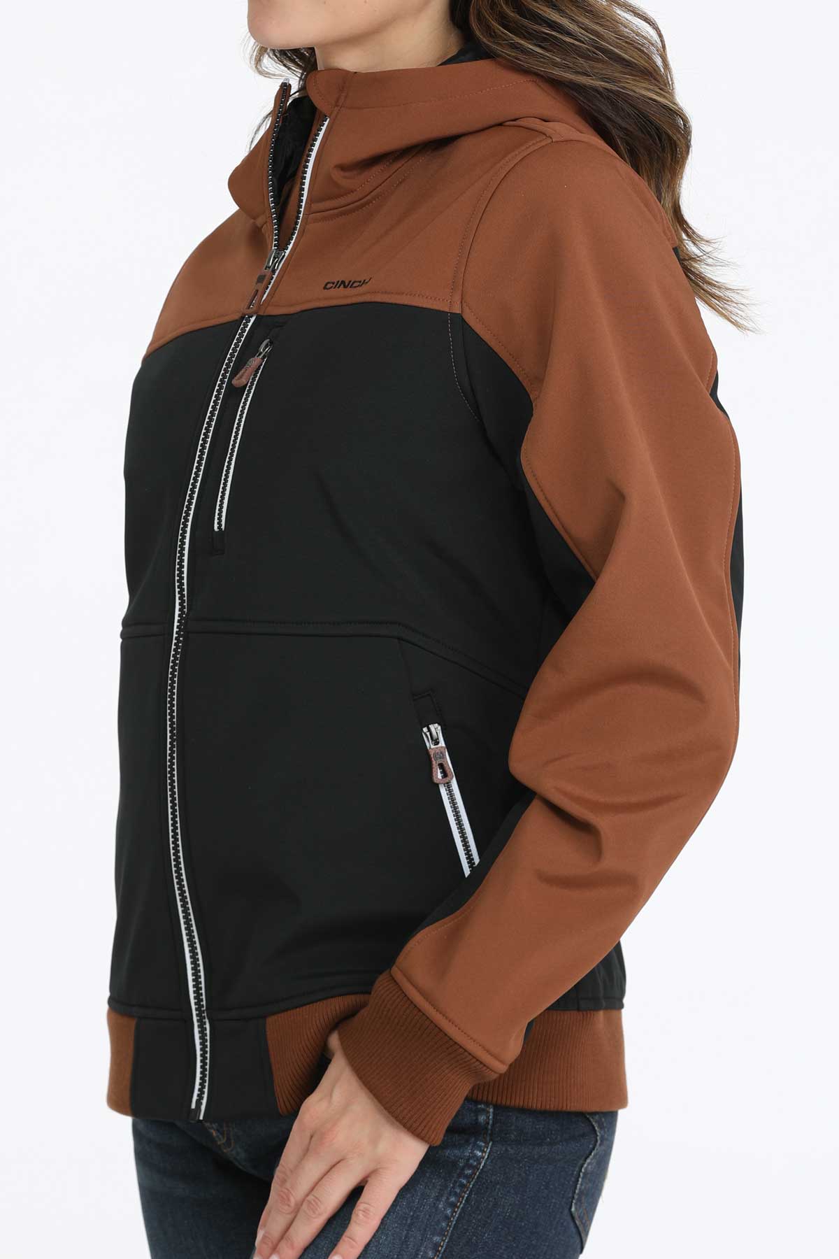Wmns Bonded Hooded Brn Jacket