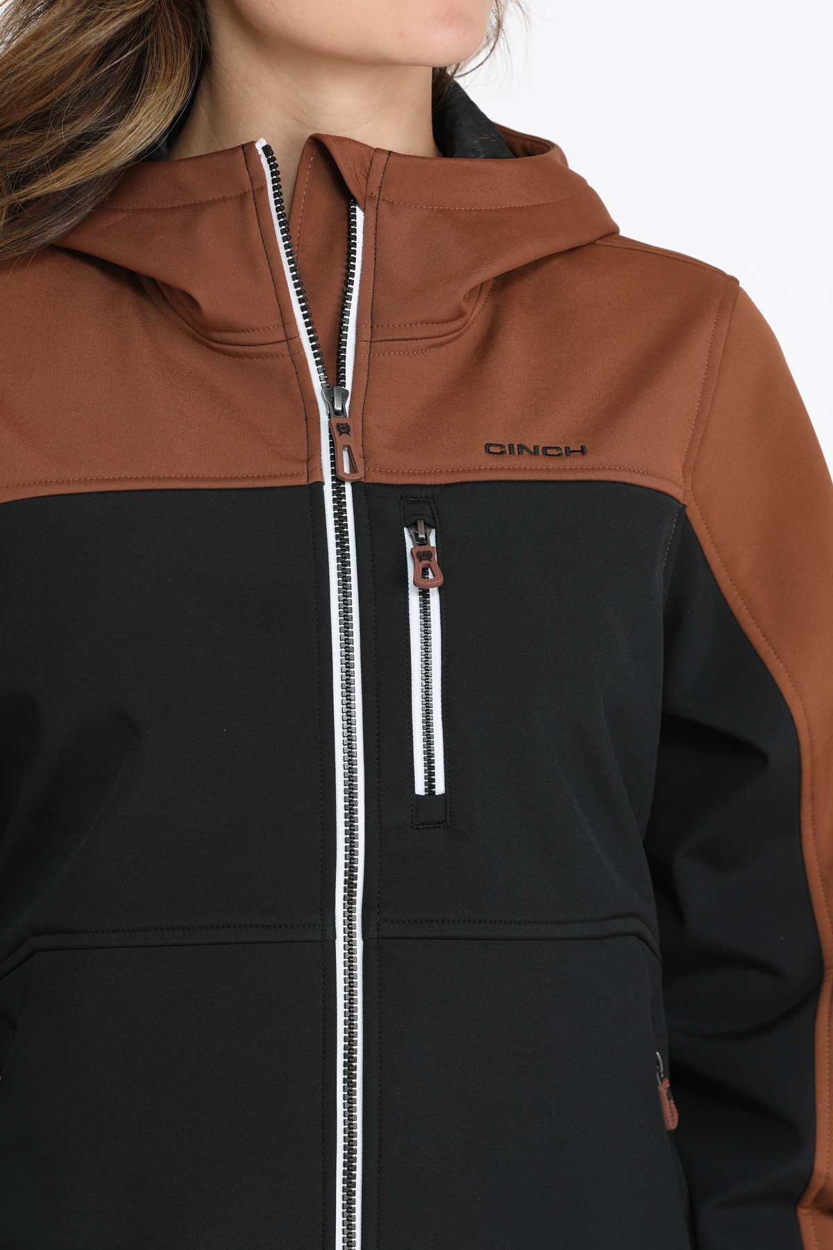 Wmns Bonded Hooded Brn Jacket