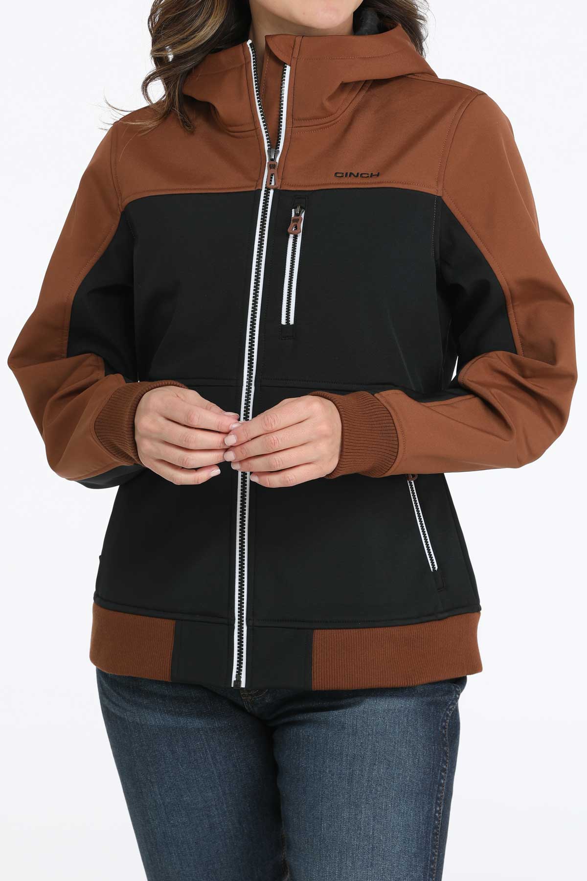 Wmns Bonded Hooded Brn Jacket