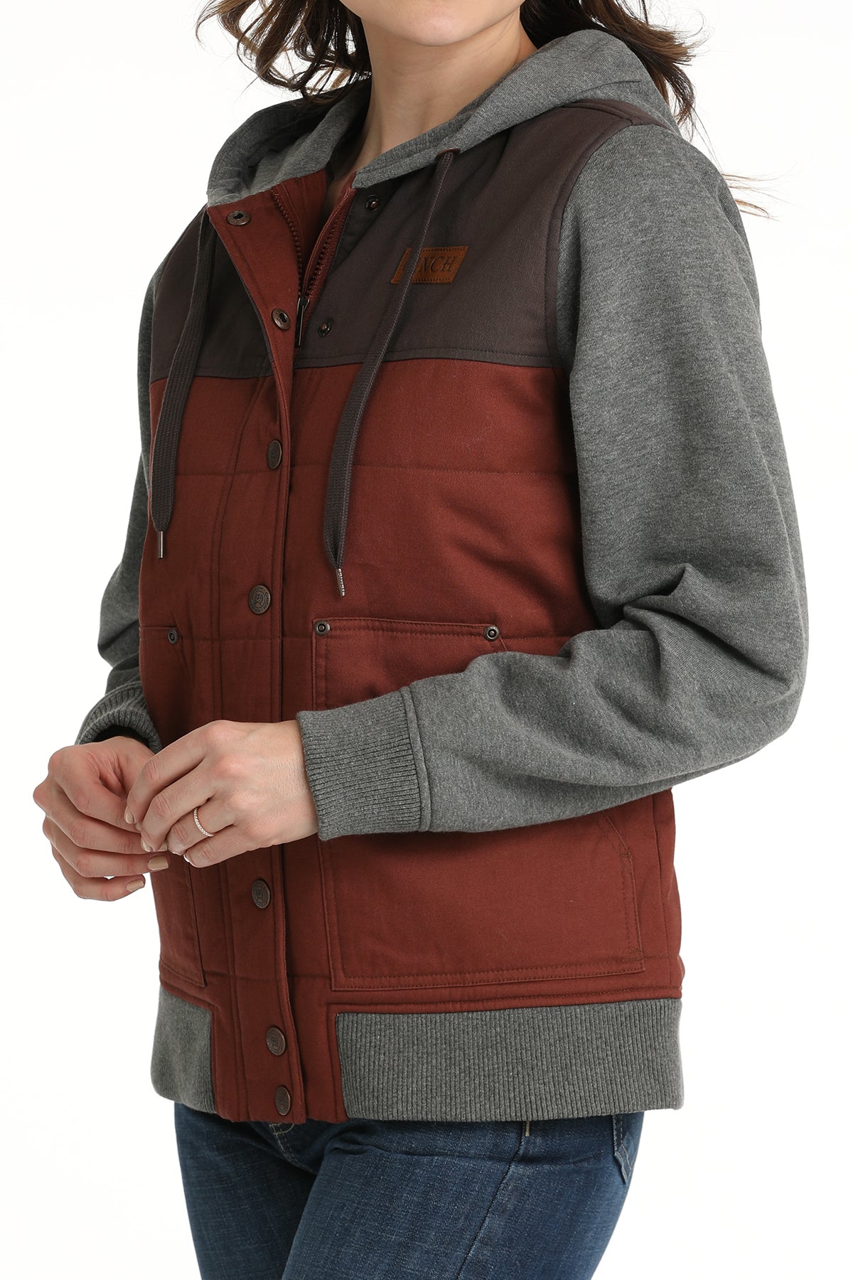 Ladies Color Blocked Hoodie Jacket