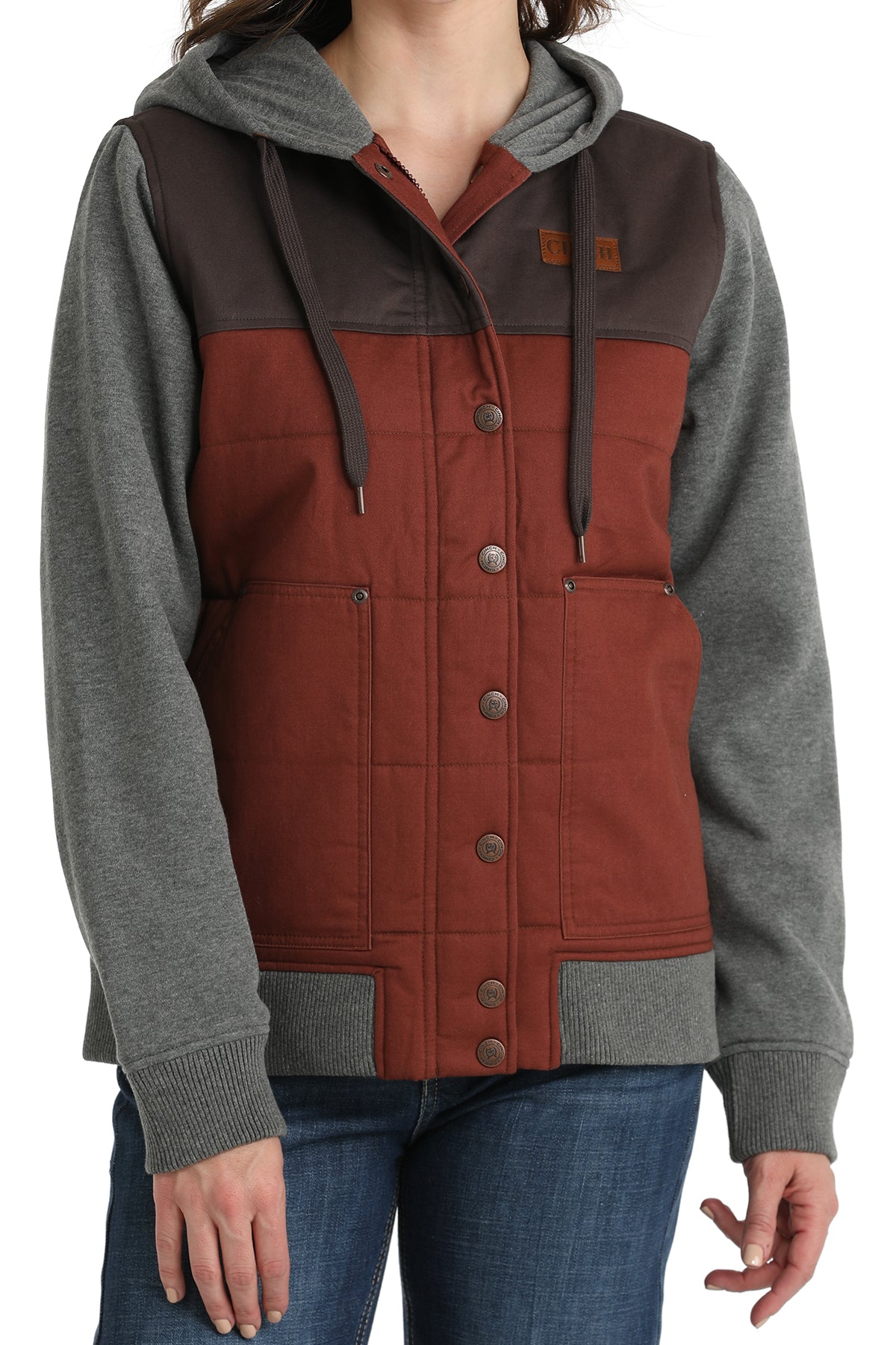 Ladies Color Blocked Hoodie Jacket