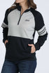 Wmn Navy 1/4 Zip Shirt