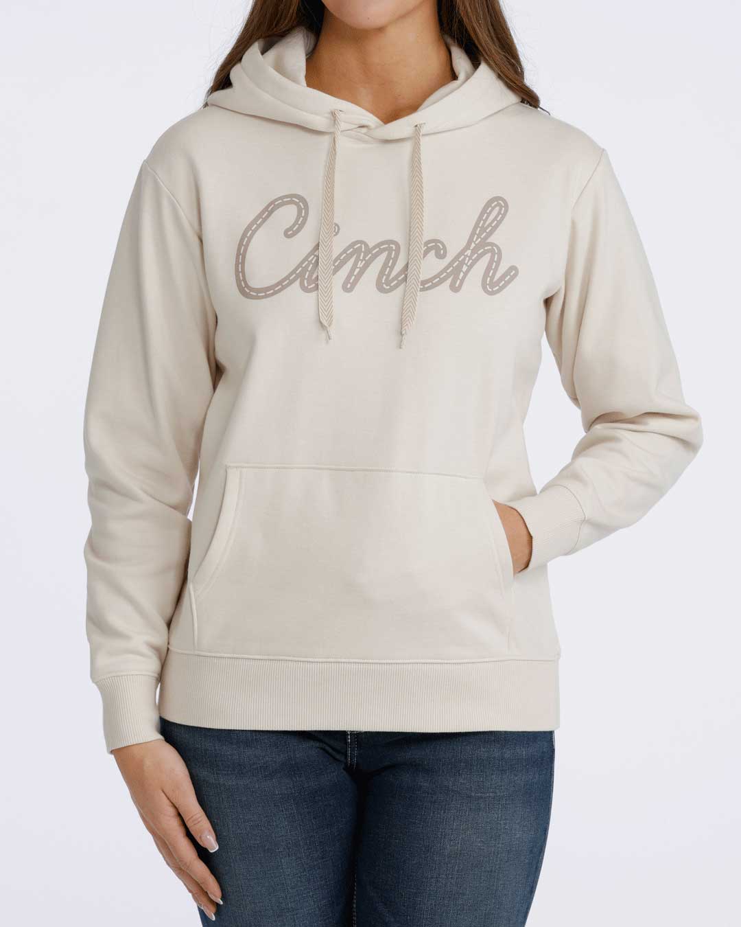 Cinch Wms Cream Hoodie