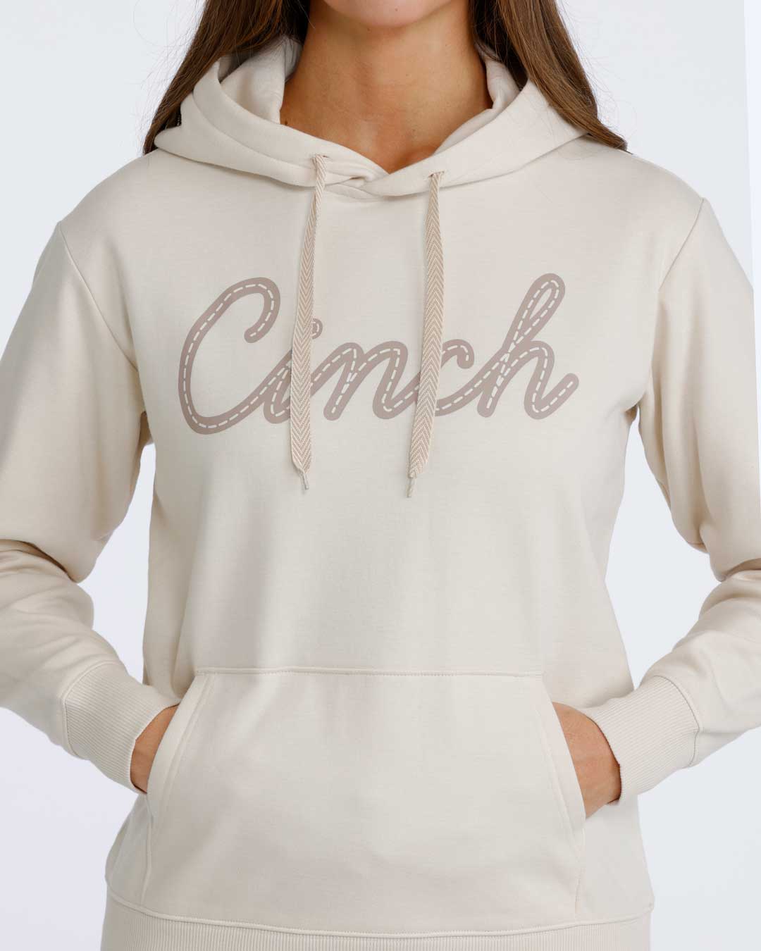 Cinch Wms Cream Hoodie