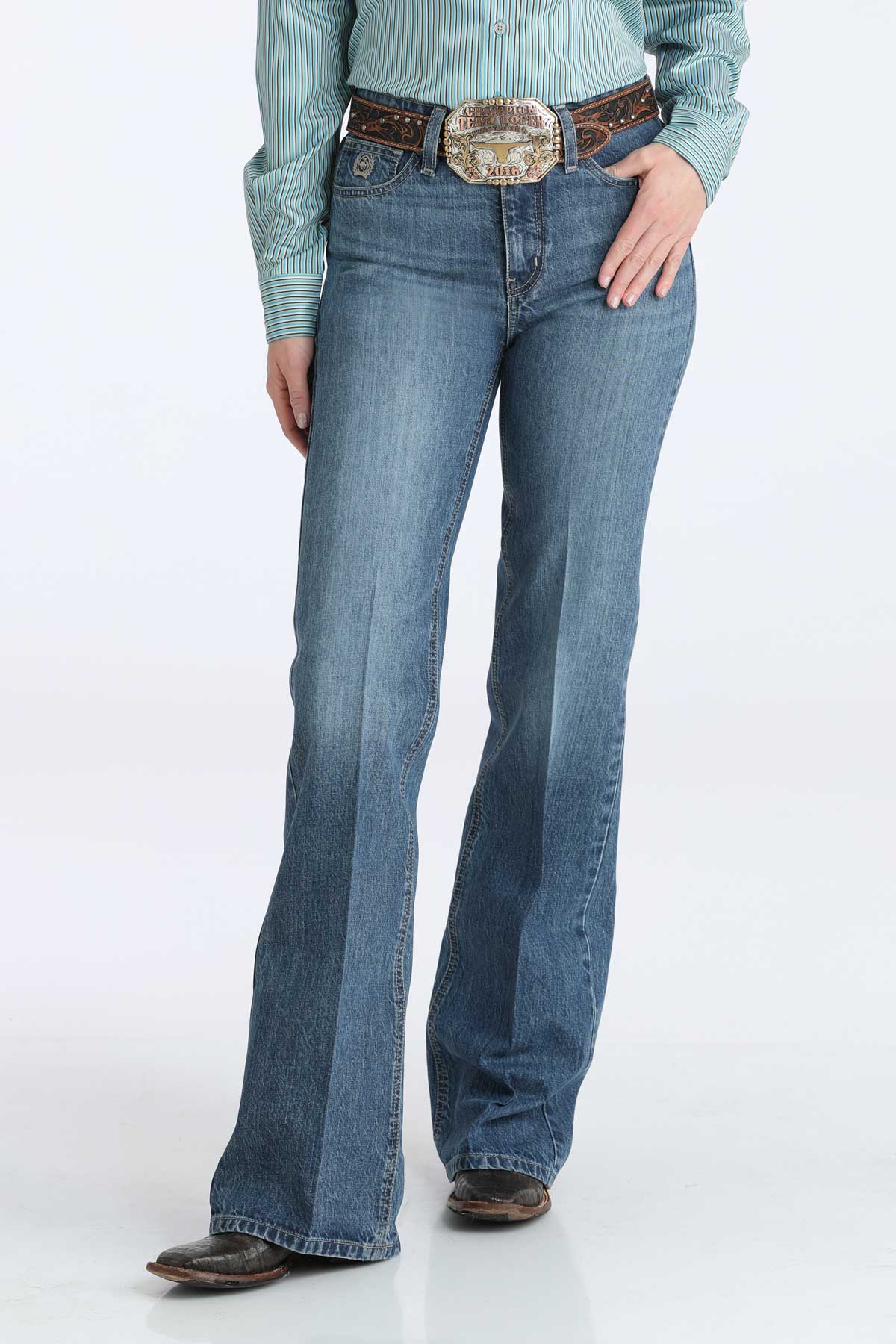 Wmn Cinch Tatum High Rise Easy Fit Trouser