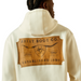 Mens Ariat Boot Co. Steerhead Hoodie in Oatmeal