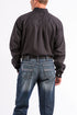 Cinch Mens Black Solid Shirt