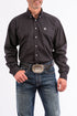 Cinch Mens Black Solid Shirt