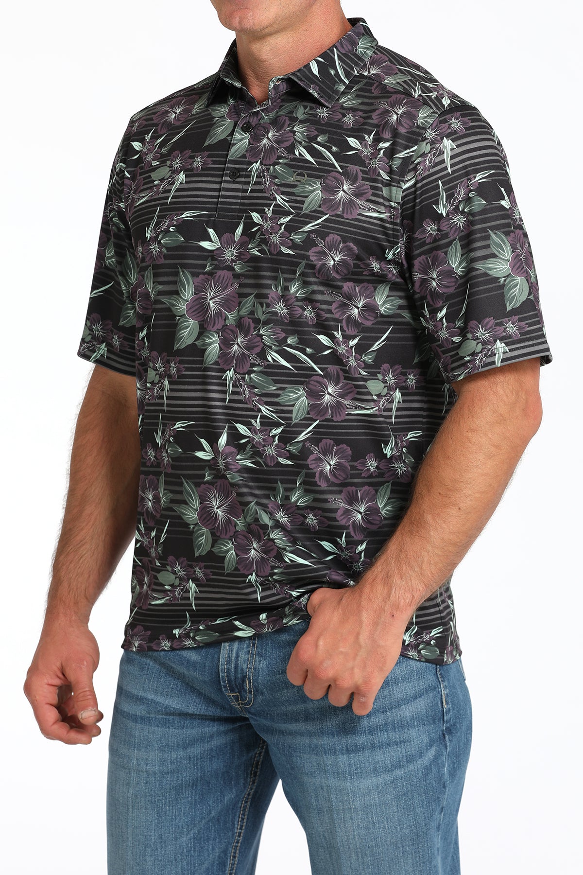 Men's Athletic Polo Floral