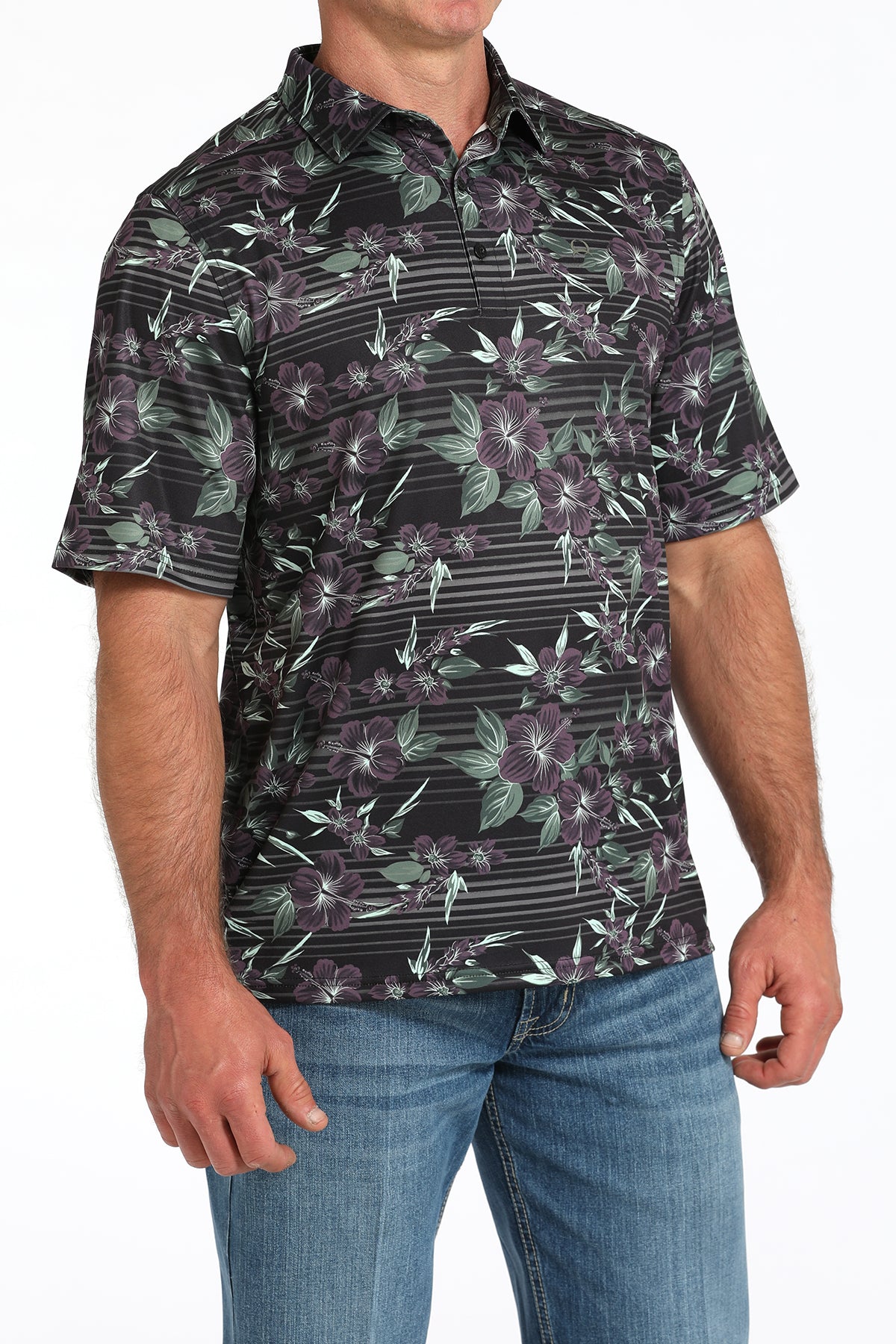 Men's Athletic Polo Floral