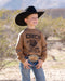Cinch boys Long Sleeve Brown Tee