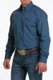 Mens Blue Cinch Medallion Shirt