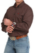 Mns LS Plain Weave Print Shirt